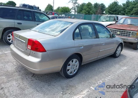 2001 Honda Civic Ex z USA, uszkodzony, nr VIN 2HGES26721H578907